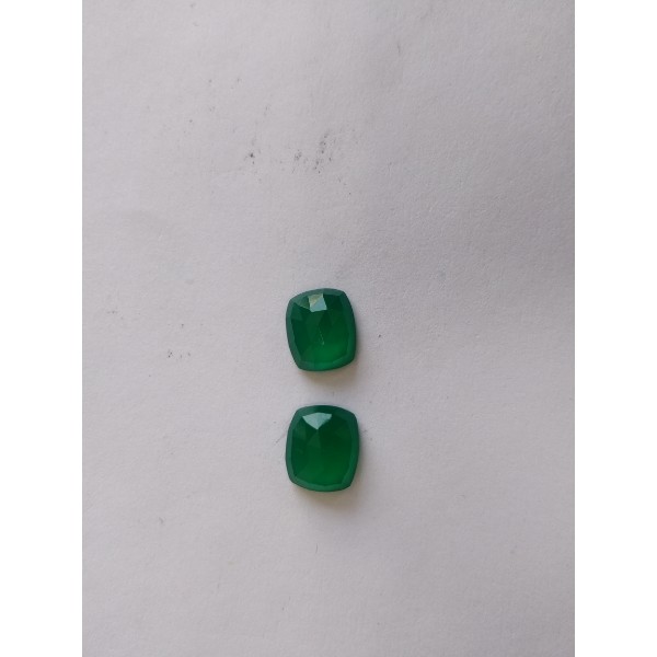 Fantastic Top Grade Quality 100% Natural Green Onyx Round Shape Cabochon Gemstone 4 Pcs For Making Earrings 154.5 Ct 27X27 29X29 mm GA-412