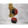 Natural Red And Black Onyx Gemstone Cushion Shape Hand Polished Carving Flat Pair Stone For Earrings