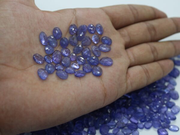 Natural Tanzanite Gemstone Unusual Shape Rose Cut Loose Stone 20 Pieces Lot For Setting