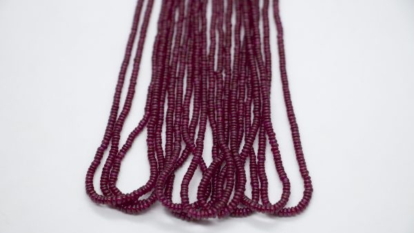 Beads a Super Finest 16 Inches Size 3 5 2 5mm Natural Longido Ruby Faceted Rondelles Craft Supplies Tools